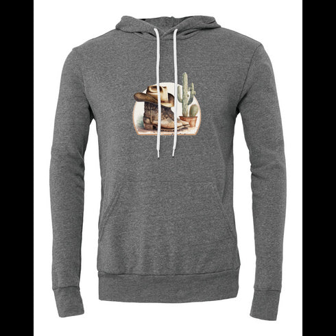 Cowboy style Bella canvas hoodie 3719